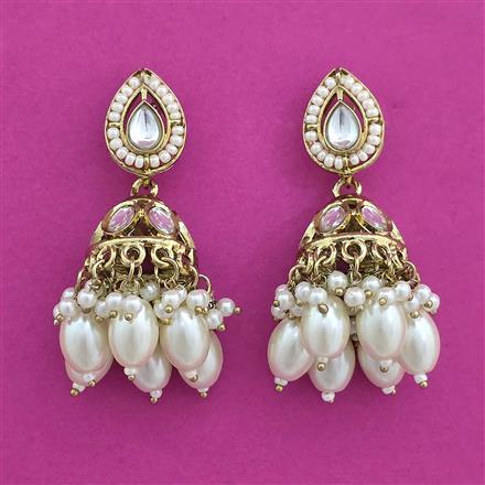 Indo Western Jhumki with Mehndi Plating