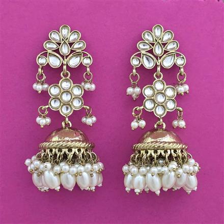 Indo Western Jhumki with Mehndi Plating