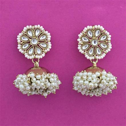 Indo Western Jhumki with Mehndi Plating