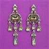 Indo Western Classic Earring with Mehndi Plating