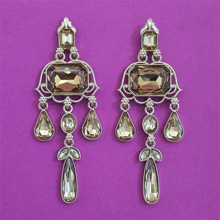 Indo Western Classic Earring with Mehndi Plating
