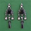 Indo Western Classic Earring with Black Plating