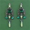 Indo Western Classic Earring with Black Plating