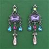 Indo Western Classic Earring with Black Plating