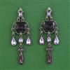 Indo Western Classic Earring with Black Plating