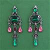 Indo Western Classic Earring with Black Plating