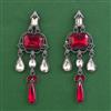 Indo Western Classic Earring with Black Plating
