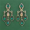 Indo Western Classic Earring With Mehndi Plating