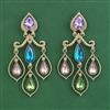 Indo Western Classic Earring With Mehndi Plating
