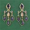 Indo Western Classic Earring With Mehndi Plating