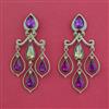 Indo Western Classic Earring With Mehndi Plating