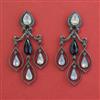 Indo Western Classic Earring with Black Plating