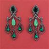 Indo Western Classic Earring with Black Plating