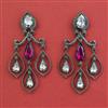 Indo Western Classic Earring with Black Plating