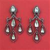 Indo Western Classic Earring with Black Plating