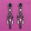 Indo Western Classic Earring with Black Plating