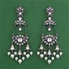 Indo Western Long Earring with Black Plating