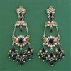 Indo Western Long Earring with Mehndi Plating