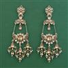 Indo Western Long Earring with Mehndi Plating