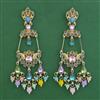 Indo Western Long Earring with Mehndi Plating