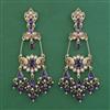 Indo Western Long Earring with Mehndi Plating