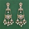 Indo Western Long Earring with Mehndi Plating