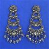 Indo Western Classic Earring with Black Plating