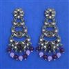 Indo Western Classic Earring with Black Plating