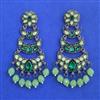 Indo Western Classic Earring with Black Plating