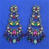 Indo Western Classic Earring with Black Plating