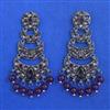 Indo Western Classic Earring with Black Plating