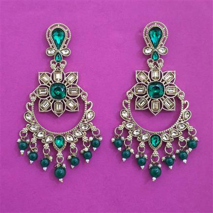 Indo Western Classic Earring with Mehndi Plating