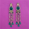 Indo Western Long Earring with Mehndi Plating