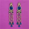 Indo Western Long Earring with Mehndi Plating
