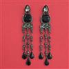 Indo Western Long Earring with Black Plating