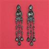 Indo Western Long Earring with Black Plating