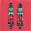 Indo Western Long Earring with Black Plating
