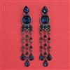 Indo Western Long Earring with Black Plating