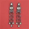 Indo Western Long Earring with Black Plating