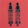 Indo Western Long Earring with Black Plating