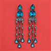 Indo Western Long Earring with Black Plating