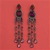 Indo Western Long Earring with Black Plating