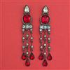 Indo Western Long Earring with Black Plating