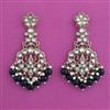Indo Western Moti Earring with Mehndi Plating
