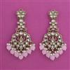 Indo Western Moti Earring with Mehndi Plating