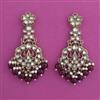 Indo Western Moti Earring with Mehndi Plating