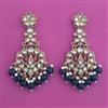 Indo Western Moti Earring with Mehndi Plating