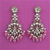 Indo Western Moti Earring with Mehndi Plating