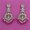 Indo Western Moti Earring with Mehndi Plating