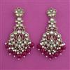 Indo Western Moti Earring with Mehndi Plating